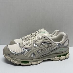 Asics Gel NYC Peppermint Menthol Pack 1203A383 112 Size 14 Cream Mesh Runner Y2K